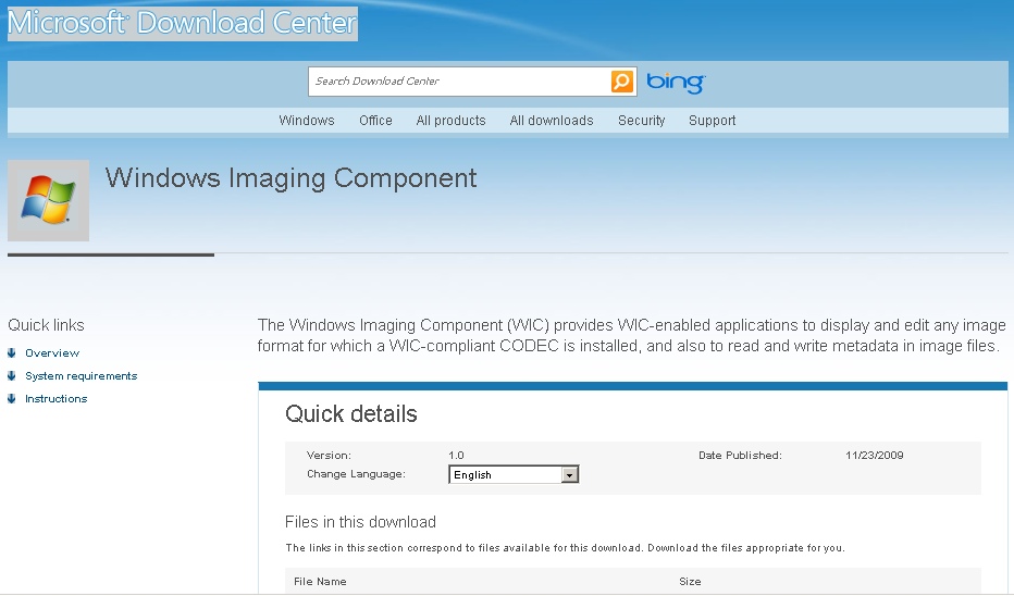 Imaging component. Microsoft Imaging component. Центр загрузки Microsoft. Windows Imaging. Imaging for Windows.